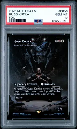 2025 MAGIC: THE GATHERING FINAL FANTASY THROUGH THE AGES FOIL HUGO KUPKA PSA 10 - Image 1