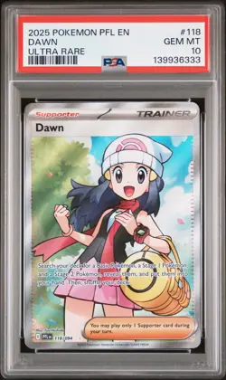 2025 POKEMON PFL EN-PHANTASMAL FLAMES ULTRA RARE #118 DAWN PSA 10 - Image 1