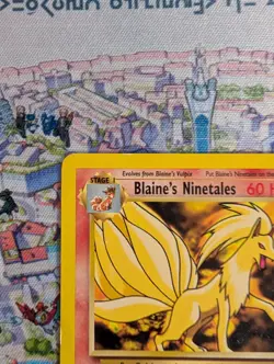 Blaine's Ninetales 21/132 Gym Challenge Rare MP Vintage WOTC - Pokemon TCG - Image 3