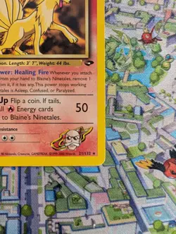 Blaine's Ninetales 21/132 Gym Challenge Rare MP Vintage WOTC - Pokemon TCG - Image 5
