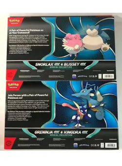 Pokemon LOT Snorlax Ex & Blissey Ex Special Collection Box+ Greninja Kingdra Ex - Image 2