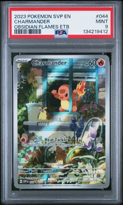 2023 POKEMON SVP EN-SV BLACK STAR PROMO #044 CHARMANDER PSA 9 - Image 1