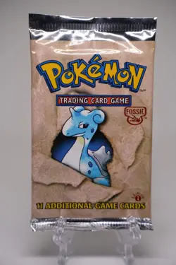 Pokemon TCG 1999 1st Edition Fossil Booster Pack Lapras Art WOTC Sealed Vintage - Image 1