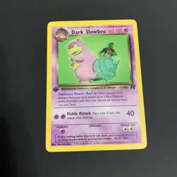 Vintage Pokemon Team Rocket Slowbro 29/82 Rate Non Holo 1st Edition - Image 1