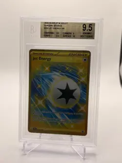 2024 Pokemon Surging Sparks Jet Energy Gold HR 252/191 BGS 9.5 - Image 1