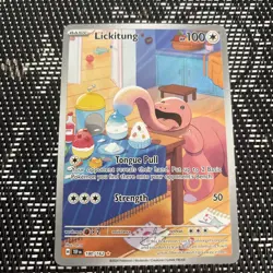 Pokemon TCG Lickitung 180/162 Temporal Forces Illustration Rare NM/M - Image 1