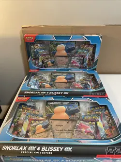 Lot of 3 Pokemon Snorlax Ex & Blissey Ex Special Collection NEW & SEALED - Image 1