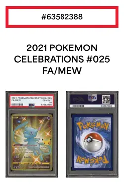 PSA Gem Mint 10 Mew #025 Pokemon Celebrations 2021 Full ART - Image 3