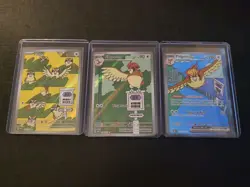 Pidgeot EX 225/197 Pidgeotto 208 Pidgey 207 Pokemon Obsidian Flames LP - Image 1