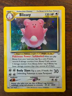 Pokemon TCG - Blissey 2/64 Neo Revelations - Holo Rare - HP (creased) - Image 1