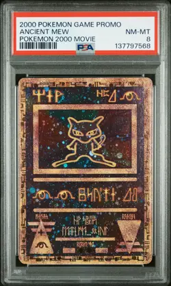 2000 POKEMON GAME MOVIE POKEMON 2000 MOVIE ANCIENT MEW PSA 8 - Image 1