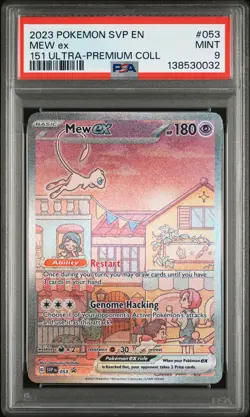 2023 POKEMON SVP EN-SV PROMO 151 ULTRA-PREMIUM COLLECTION #053 MEW EX PSA 9 - Image 1