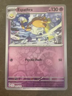 Espathra 069/142 Sv07: Stellar Crown Reverse Holo Pokemon TCG NM - Image 1