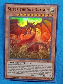 YuGiOh Cards - Slifer the Sky Dragon - MVP1-ENSV6 - Near Mint! - Image 1