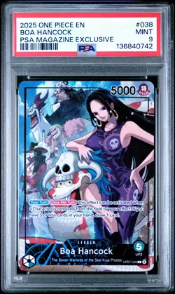 2025 ONE PIECE PROMOS PSA MAGAZINE EXCLUSIVE #038 BOA HANCOCK PSA 9 - Image 1