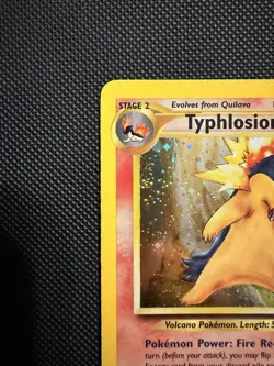 Pokemon Neo Genesis TCG Unlimited Holo Rare Typhlosion Card 17/111 - Image 3