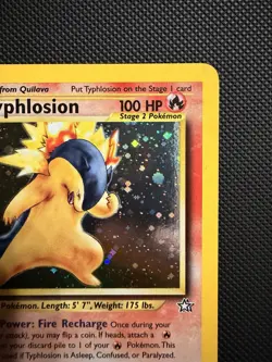 Pokemon Neo Genesis TCG Unlimited Holo Rare Typhlosion Card 17/111 - Image 4