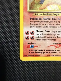 Pokemon Neo Genesis TCG Unlimited Holo Rare Typhlosion Card 17/111 - Image 5