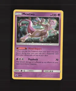 Mewtwo SM214 Sun & Moon Black Star Promo Holo Pokemon Card NM - Image 1