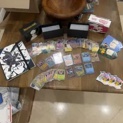 Massive Pokemon Collection Binder Holo Reverse Holo Rare 1100 + TCG Card Lot 4 - Image 1