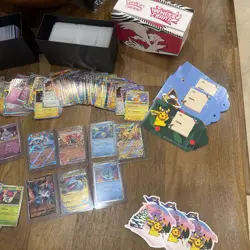 Massive Pokemon Collection Binder Holo Reverse Holo Rare 1100 + TCG Card Lot 4 - Image 2