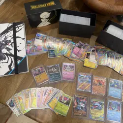 Massive Pokemon Collection Binder Holo Reverse Holo Rare 1100 + TCG Card Lot 4 - Image 3