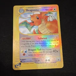 Pokemon Dragonite Expedition Base Set 043/165 Reverse Holo Rare 100 HP Card TCG - Image 1