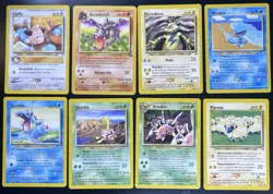 Pokemon TCG Vintage Spanish Language 16 Card Lot LP - Cleffa Aerodactyl - Image 1