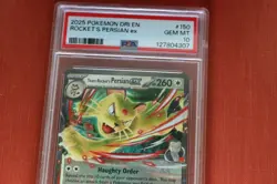 2025 Pokemon Dri En ROCKET'S PERSIAN ex #150 PSA 10 Gem Mint trading card - Image 3