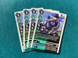 MetalTyrannomon BT11-055 Playset Dimensional Phase Digimon Card Game x4 - Image 1