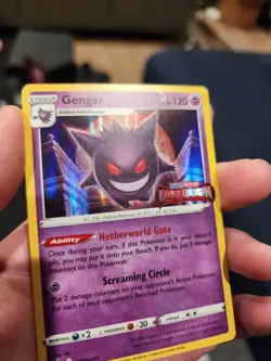 Pokemon TCG Gengar SWSH241 Lost Origin Stamped Prerelease Black Star Promo Card - Image 3