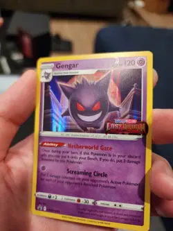 Pokemon TCG Gengar SWSH241 Lost Origin Stamped Prerelease Black Star Promo Card - Image 4