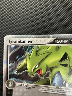 Pokemon TCG Tyranitar EX Cosmos Holo Ultra Rare Card 17/17 Pop Series 1 - Image 5