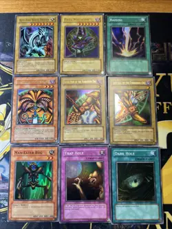 Vintage Yugioh Card Holo Collection 9 Cards #2 Legend Of Blue-Eyes LOB Ultras - Image 1