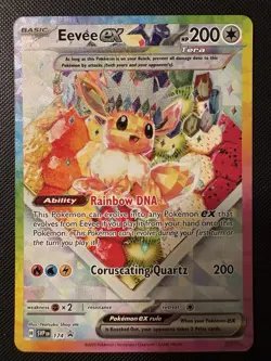 2025 Pokemon Prismatic Evolutions Eevee EX #174 UPC BLACK STAR PROMO Card! HOT! - Image 1