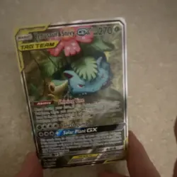 Pokemon Venusaur & Snivy GX Promo Holo TAG TEAM SM229 Sm Card - Image 1