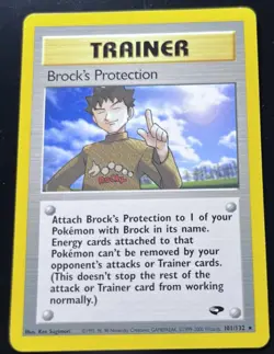 Pokemon TCG Brock's Protection Gym Challenge 101 Regular Rare Card - Image 1