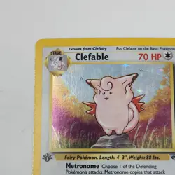 Pokemon TCG Clefable Jungle Holo Card 1/64 Rare 1st Edition DMG - Image 2