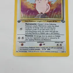 Pokemon TCG Clefable Jungle Holo Card 1/64 Rare 1st Edition DMG - Image 5
