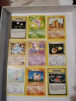 Vintage Pokemon Cards 9 Total Inc 2000 Mew Promo - Image 1