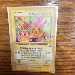 Pokemon ______'s Pikachu 24/53 Wotc Promo Holo 50HP English TCG Card - Image 1