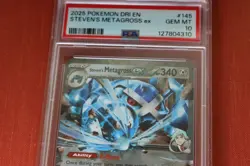 2025 Pokemon Dri EN STEVEN'S METAGROSS ex #145 PSA 10 Gem Mint trading card - Image 3