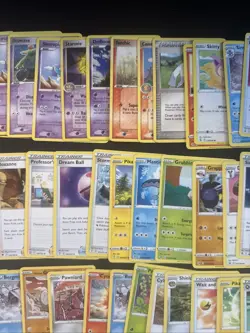 100+ Pokemon Card Lot W/ Darkrai Tin, Coins, Dice - Image 5
