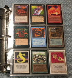 Big Vintage Binder 700 + Magic The Gathering Cards Revised Legends The Dark MTG - Image 1