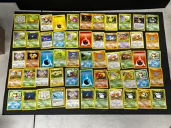 110 Pokemon Card Lot, Fossil and Jungle - Rare, Uncommon, Common Promo - Image 5