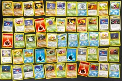 110 Pokemon Card Lot, Fossil and Jungle - Rare, Uncommon, Common Promo - Image 1