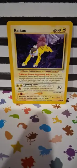 Raikou 22/64 Neo Revelation Non Holo Pokemon Card TCG - Image 1