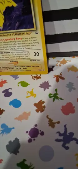 Raikou 22/64 Neo Revelation Non Holo Pokemon Card TCG - Image 3