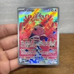 Pokemon Card TCG Flamigo 227/193 Holo Illustration Rare Paldea Evolved Art - Image 1