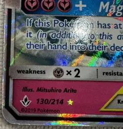 Pokemon TCG Gardevoir & Sylveon GX Holo Card 130/214 Sm-Unbroken Bonds - Image 5